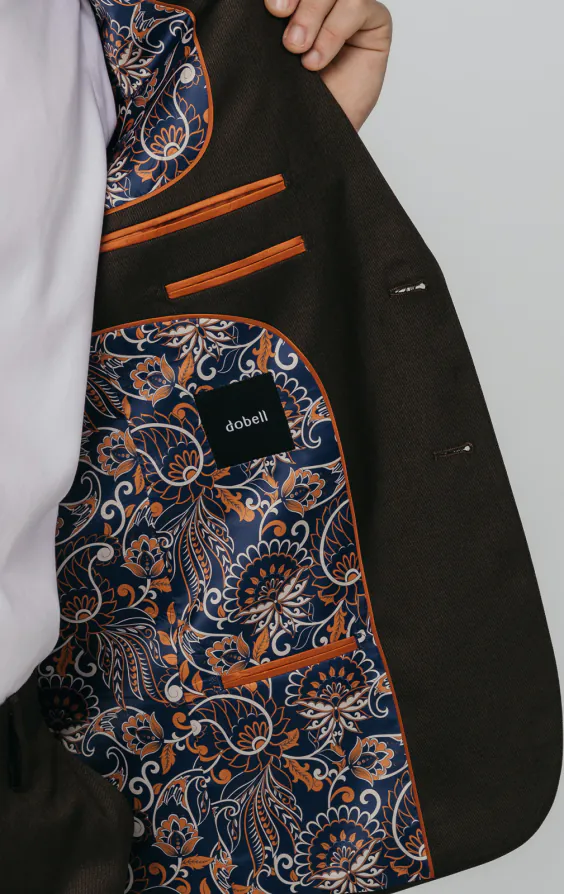Brown Twill Suit Jacket - photo 4 Brown Twill Suit Jacket - photo 4