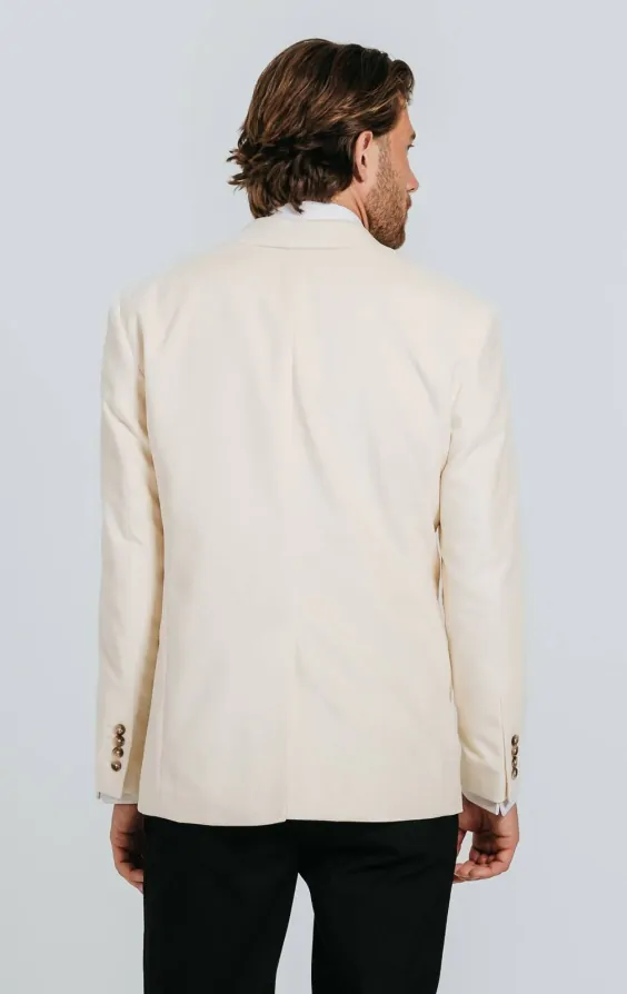 White velour jacket store