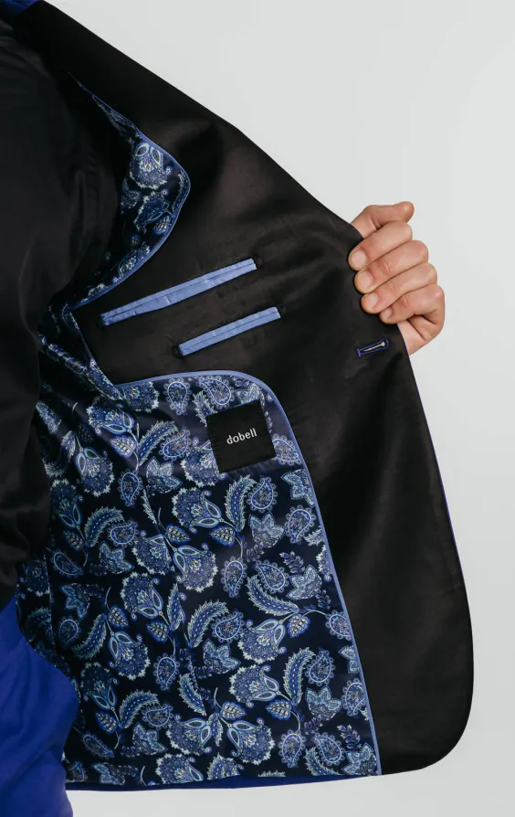 Bright Blue Tuxedo with Peak Lapel - photo 5 Bright Blue Tuxedo with Peak Lapel - photo 5