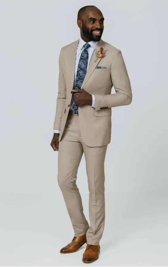 Stone Sharkskin Slim Fit Suit Jacket - photo 1 Stone Sharkskin Slim Fit Suit Jacket - photo 1