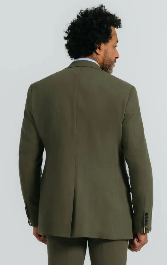 Green Linen Twill 3 Piece Suit - photo 2 Green Linen Twill 3 Piece Suit - photo 2