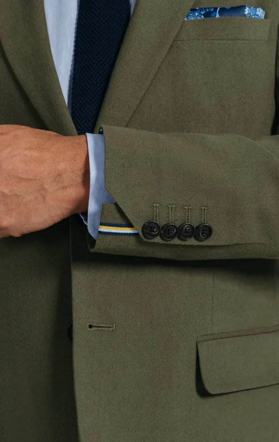 Green Linen Twill Suit - photo 1 Green Linen Twill Suit - photo 1