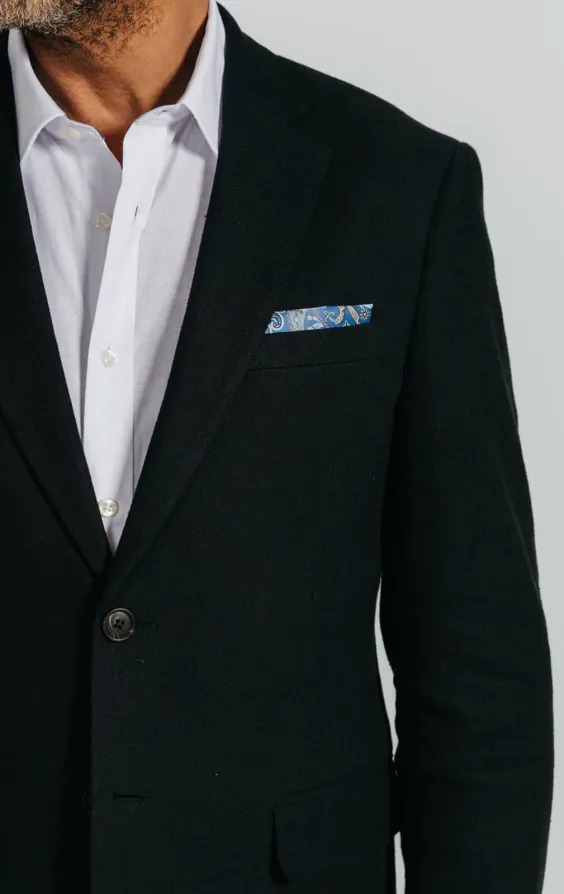Black Linen Twill Suit Jacket - photo 3 Black Linen Twill Suit Jacket - photo 3