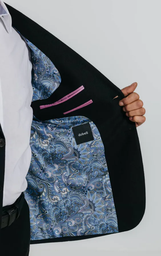 Black Linen Twill Suit Jacket - photo 4 Black Linen Twill Suit Jacket - photo 4