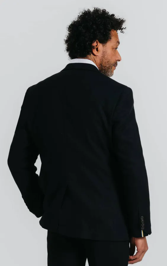 Black Linen Twill Suit Jacket - photo 5 Black Linen Twill Suit Jacket - photo 5