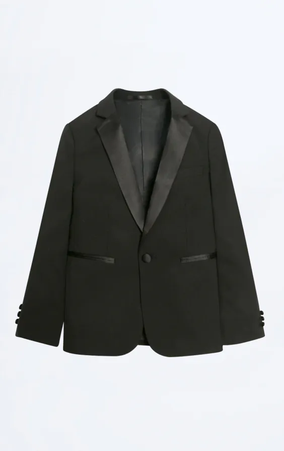 Boys Black Tuxedo with Notch Lapel - photo 2 Boys Black Tuxedo with Notch Lapel - photo 2
