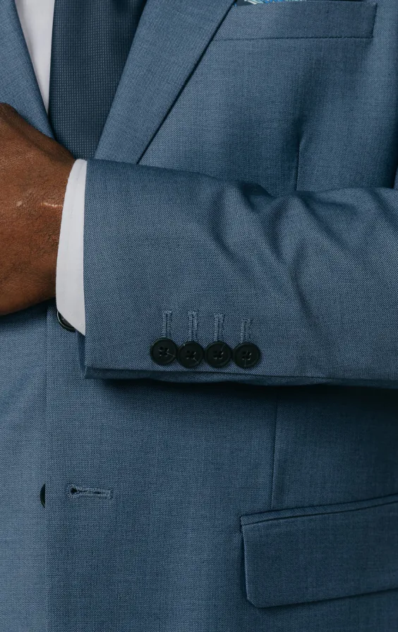 Blue Sharkskin 3 Piece Suit - photo 1 Blue Sharkskin 3 Piece Suit - photo 1