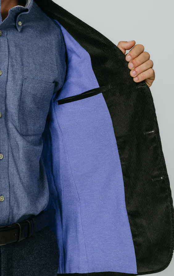 Green Corduroy Jacket with Patch Pockets - photo 5 Green Corduroy Jacket with Patch Pockets - photo 5