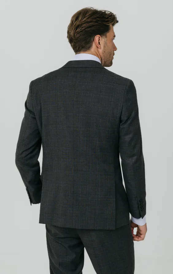 Charcoal Windowpane Check Suit - photo 5 Charcoal Windowpane Check Suit - photo 5