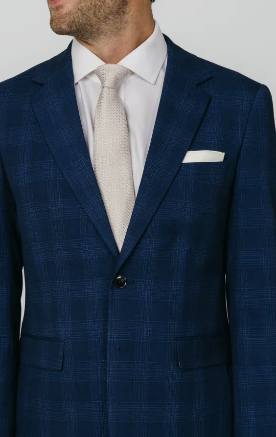 Royal Blue Shadow Check Suit - photo 3 Royal Blue Shadow Check Suit - photo 3