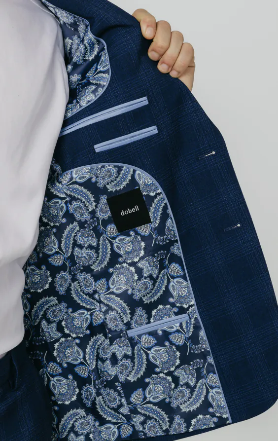 Royal Blue Shadow Check Suit - photo 4 Royal Blue Shadow Check Suit - photo 4