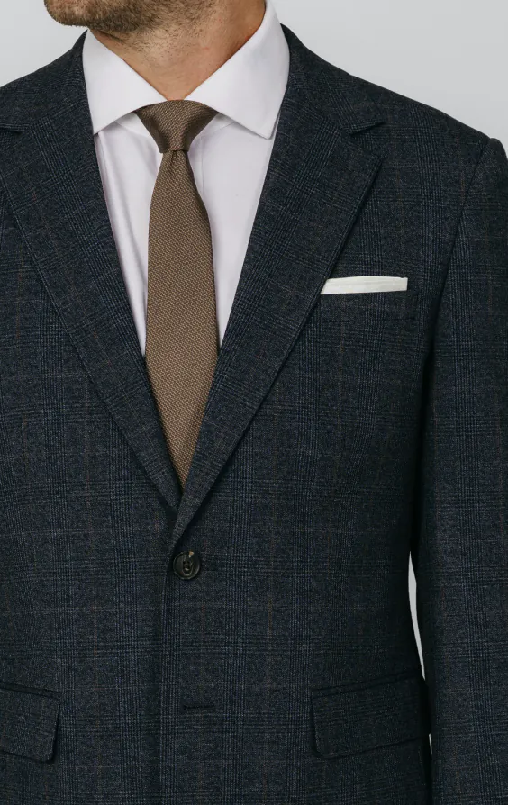 Navy with Rust Check Suit - photo 3 Navy with Rust Check Suit - photo 3