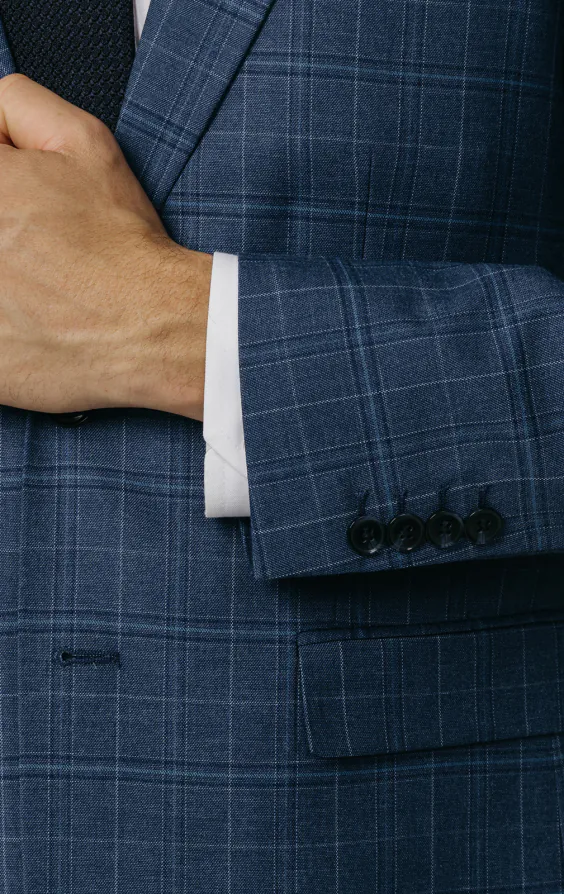 Blue Check Suit Jacket - photo 2 Blue Check Suit Jacket - photo 2
