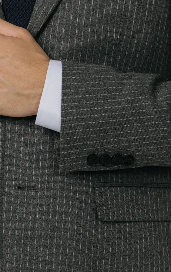 Charcoal Chalkstripe Suit Jacket - photo 2 Charcoal Chalkstripe Suit Jacket - photo 2