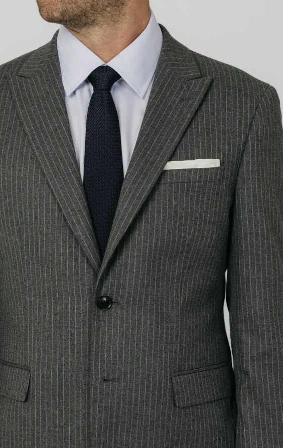 Charcoal Chalkstripe Suit Jacket - photo 3 Charcoal Chalkstripe Suit Jacket - photo 3