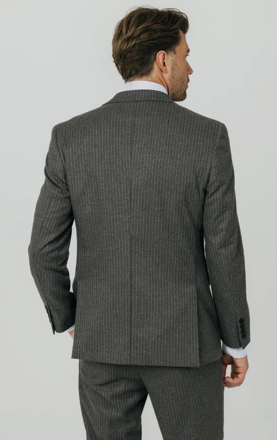 Charcoal Chalkstripe Suit Jacket - photo 5 Charcoal Chalkstripe Suit Jacket - photo 5