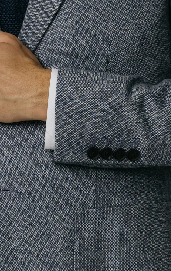Blue Donegal Tweed Suit - photo 2 Blue Donegal Tweed Suit - photo 2