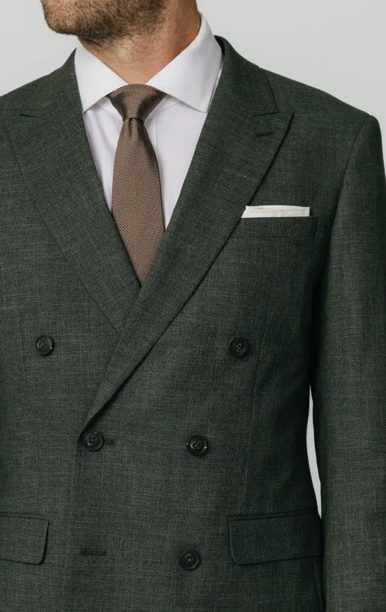 Green Weave Double Breasted Suit - photo 3 Green Weave Double Breasted Suit - photo 3