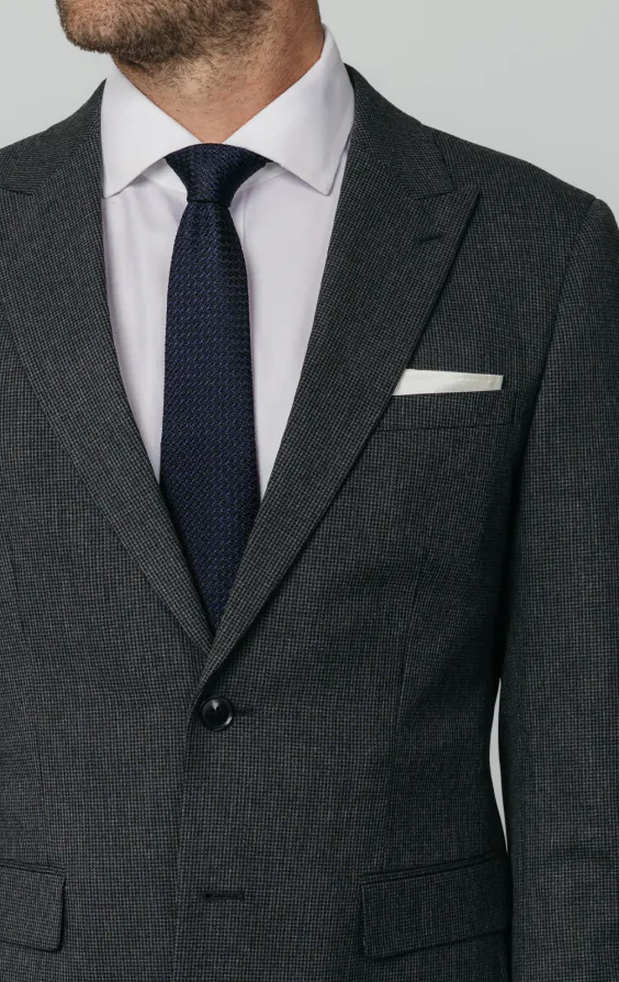 Charcoal Puppytooth Check Suit Jacket - photo 3 Charcoal Puppytooth Check Suit Jacket - photo 3
