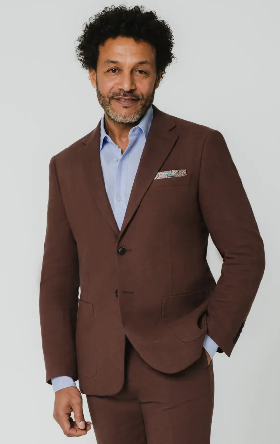 Mocha Linen Suit Jacket - photo 1 Mocha Linen Suit Jacket - photo 1