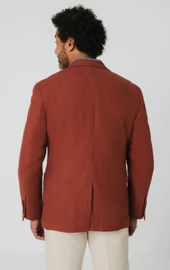 Terracotta Linen Jacket - photo 6 Terracotta Linen Jacket - photo 6