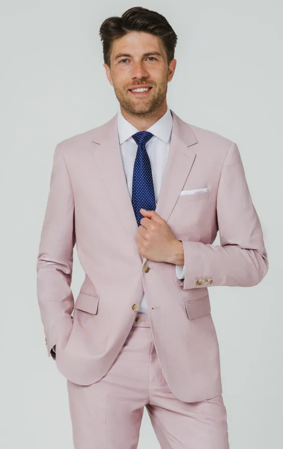 Rose Pink Sharkskin Suit Jacket Rose Pink Sharkskin Suit Jacket