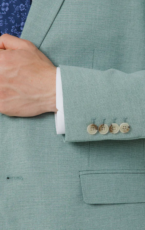 Mint Green Hopsack Suit Jacket - photo 2 Mint Green Hopsack Suit Jacket - photo 2