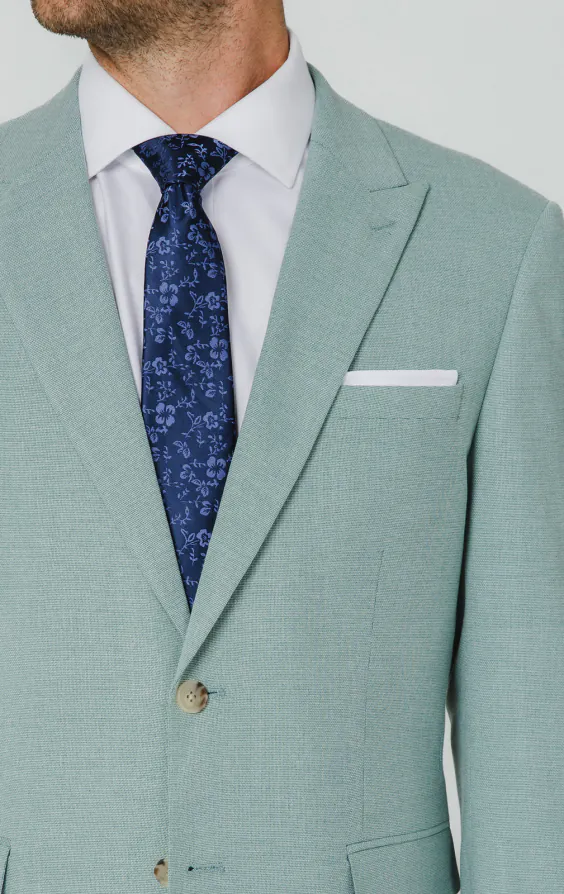 Mint Green Hopsack Suit Jacket - photo 3 Mint Green Hopsack Suit Jacket - photo 3