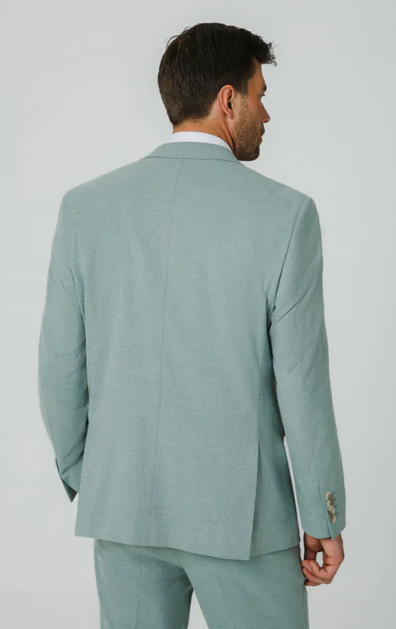 Mint Green Hopsack Suit Jacket - photo 5 Mint Green Hopsack Suit Jacket - photo 5