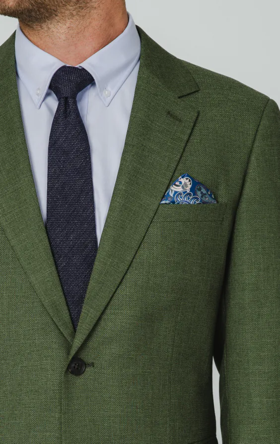 Pine Green Textured Weave Suit Jacket - photo 3 Pine Green Textured Weave Suit Jacket - photo 3