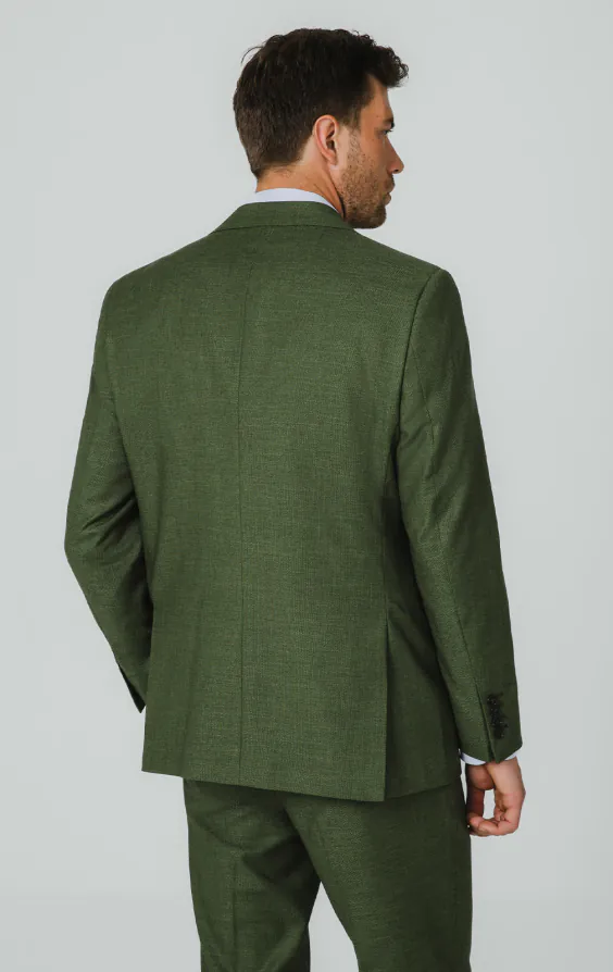 Pine Green Textured Weave Suit Jacket - photo 5 Pine Green Textured Weave Suit Jacket - photo 5
