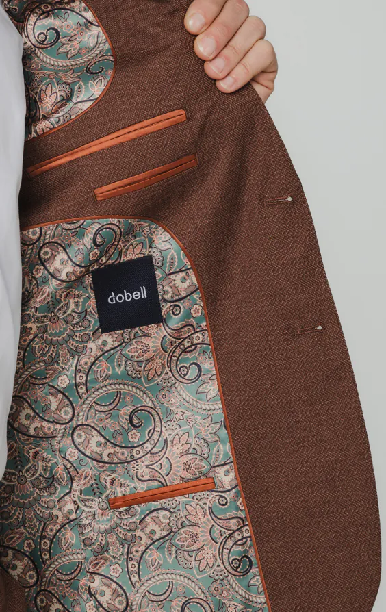 Rust Brown Textured Weave Suit Jacket - photo 4 Rust Brown Textured Weave Suit Jacket - photo 4