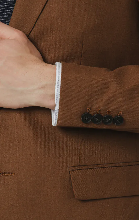 Mid Brown Twill Suit - photo 2 Mid Brown Twill Suit - photo 2