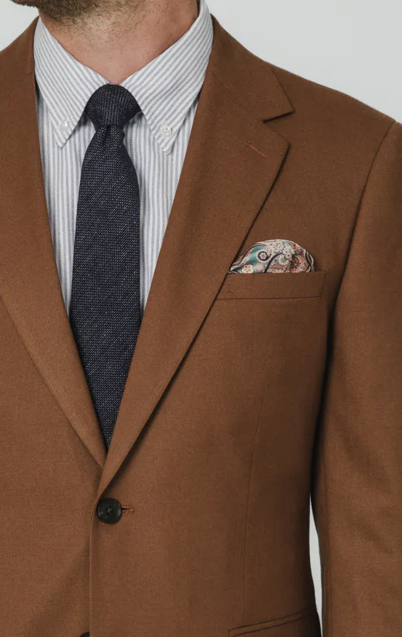 Mid Brown Twill Suit Jacket - photo 3 Mid Brown Twill Suit Jacket - photo 3