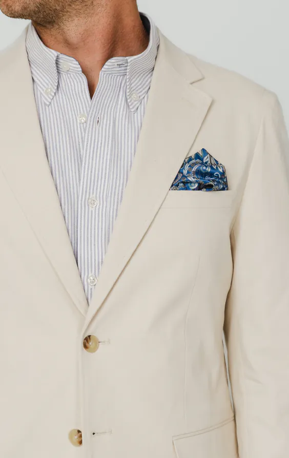 Cream Cotton Twill Jacket - photo 3