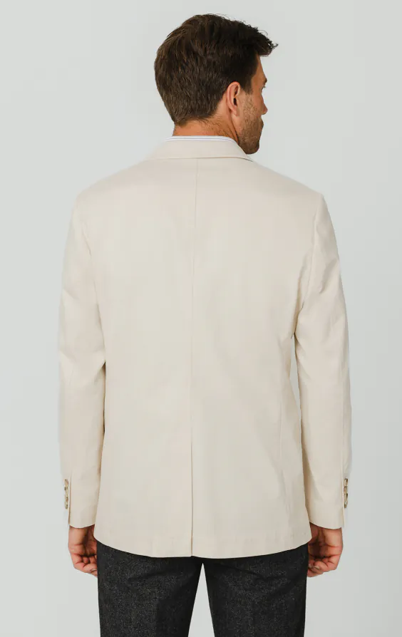 Cream Cotton Twill Jacket - photo 5