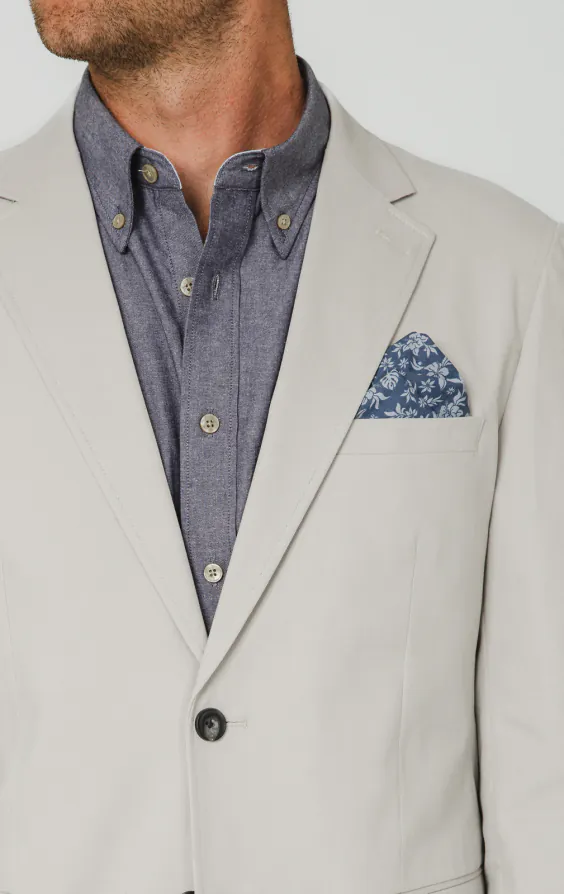 Light Grey Cotton Twill Jacket - photo 3 Light Grey Cotton Twill Jacket - photo 3