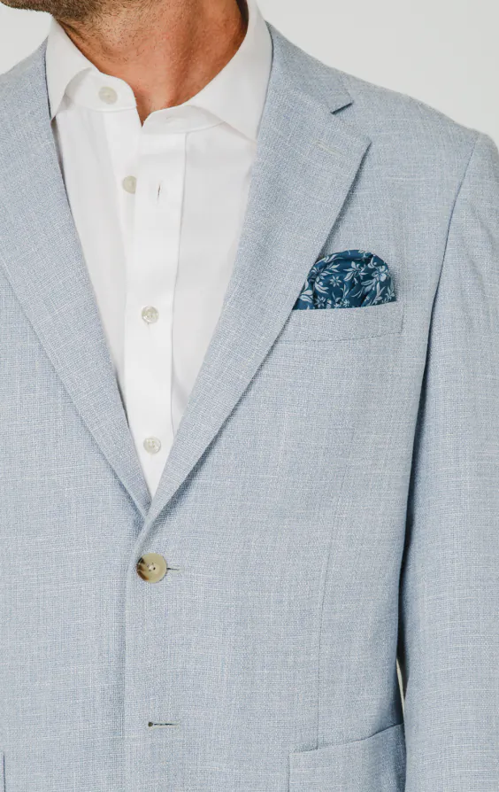 Light Blue Textured Weave Jacket - photo 2 Light Blue Textured Weave Jacket - photo 2
