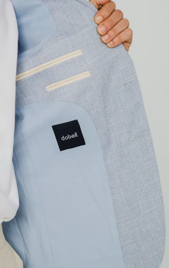 Light Blue Textured Weave Jacket - photo 4 Light Blue Textured Weave Jacket - photo 4