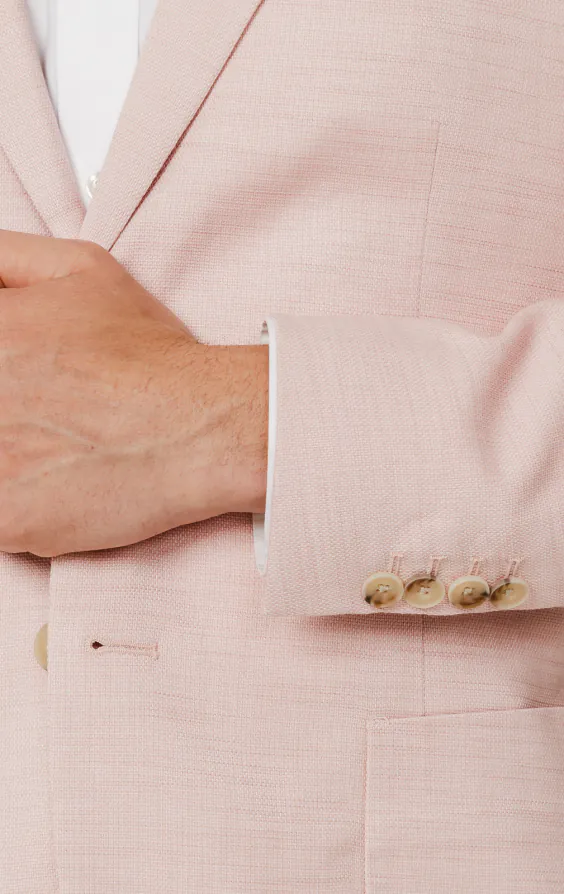 Light Pink Textured Weave Jacket - photo 2