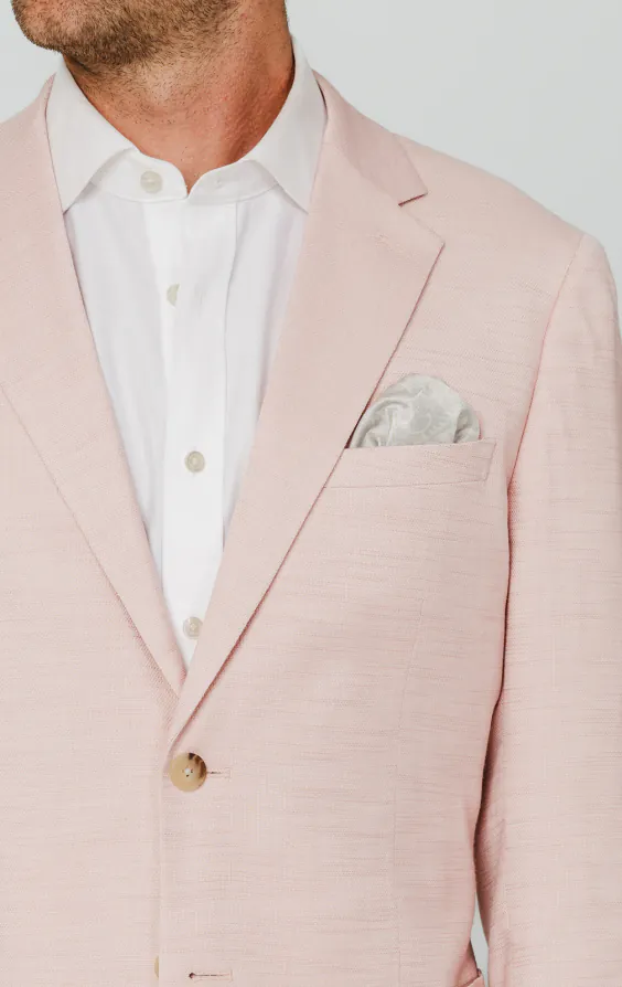Light Pink Textured Weave Jacket - photo 3