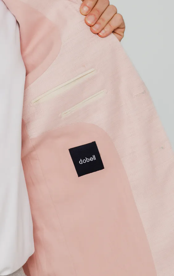 Light Pink Textured Weave Jacket - photo 4