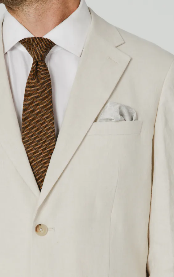 Cream Pure Linen Suit - photo 3