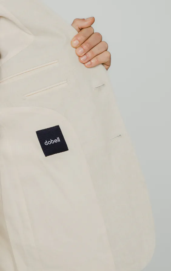 Cream Pure Linen Suit Jacket - photo 4 Cream Pure Linen Suit Jacket - photo 4