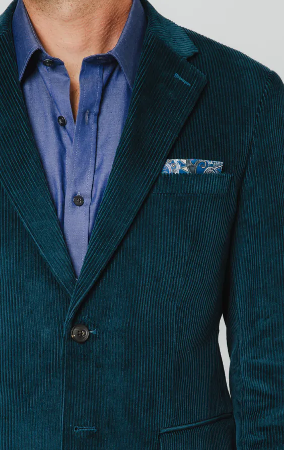 Teal Corduroy Suit - photo 3