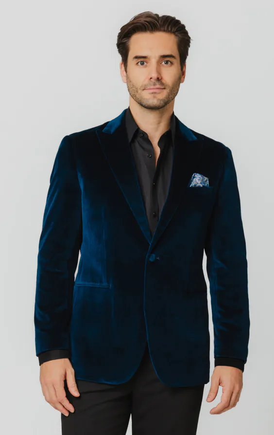 Teal Velvet Jacket Teal Velvet Jacket