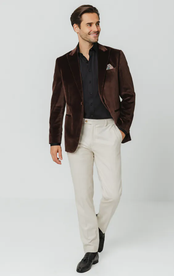 Brown Velvet Jacket - photo 1 Brown Velvet Jacket - photo 1