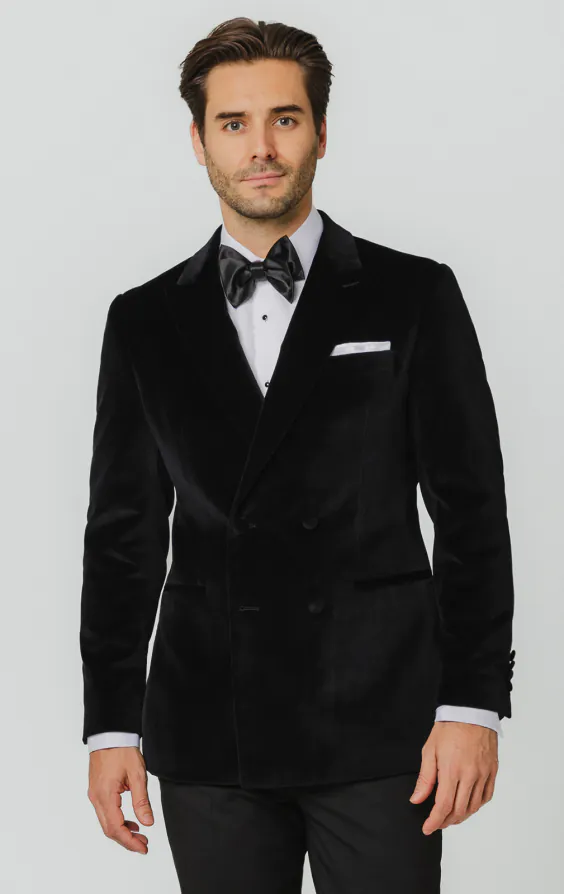Black Velvet Double Breasted Jacket - photo 2 Black Velvet Double Breasted Jacket - photo 2