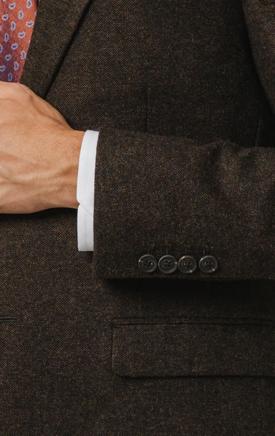 Dark Brown Donegal Tweed Suit - photo 2 Dark Brown Donegal Tweed Suit - photo 2