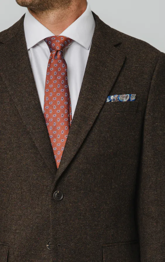 Dark Brown Donegal Tweed Suit - photo 2 Dark Brown Donegal Tweed Suit - photo 2